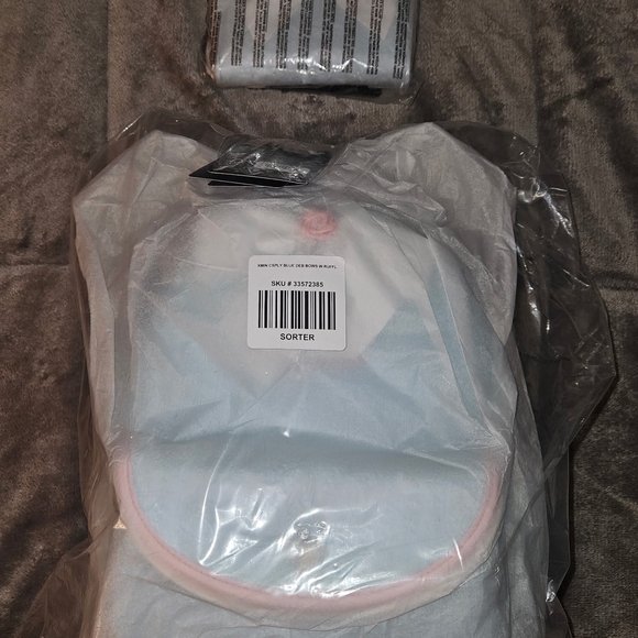 Loungefly Blue and White Disney Backpack with Ears W/ Wallet - Picture 2 of 6